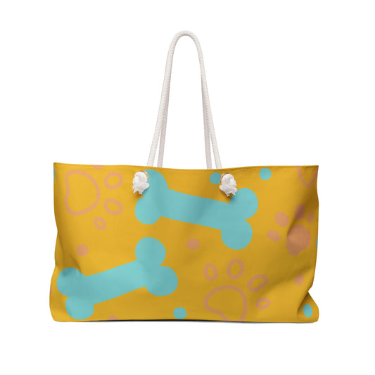 Yellow Pup Weekender Bag